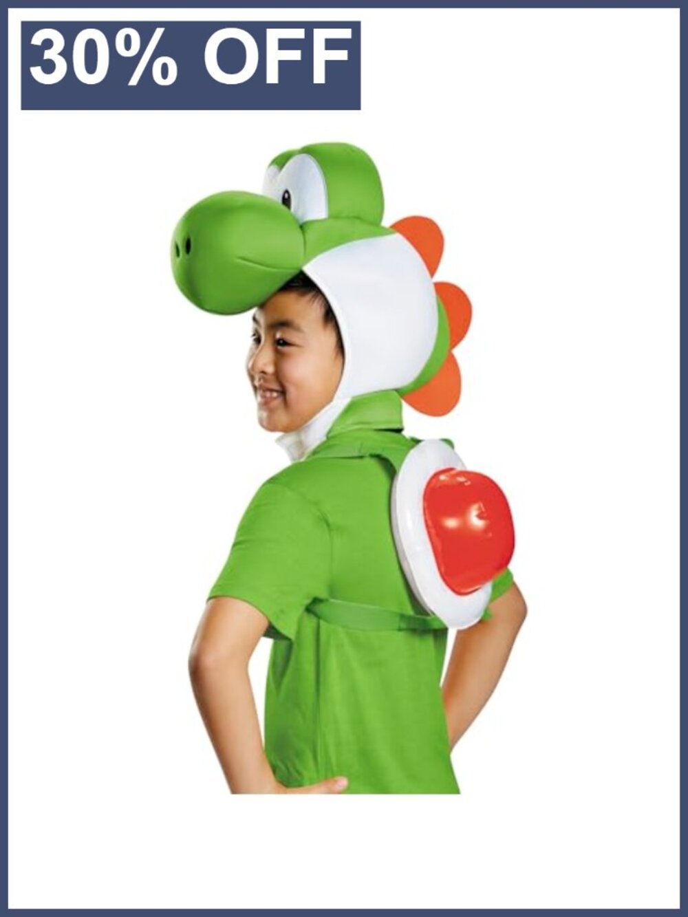 Yoshi Kids Costume Kit Hood Inflatable Shell Super Mario Bros Cosplay Halloween